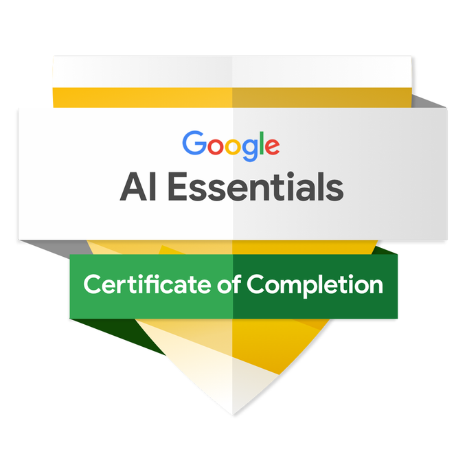 Google AI Essentials certificate badge